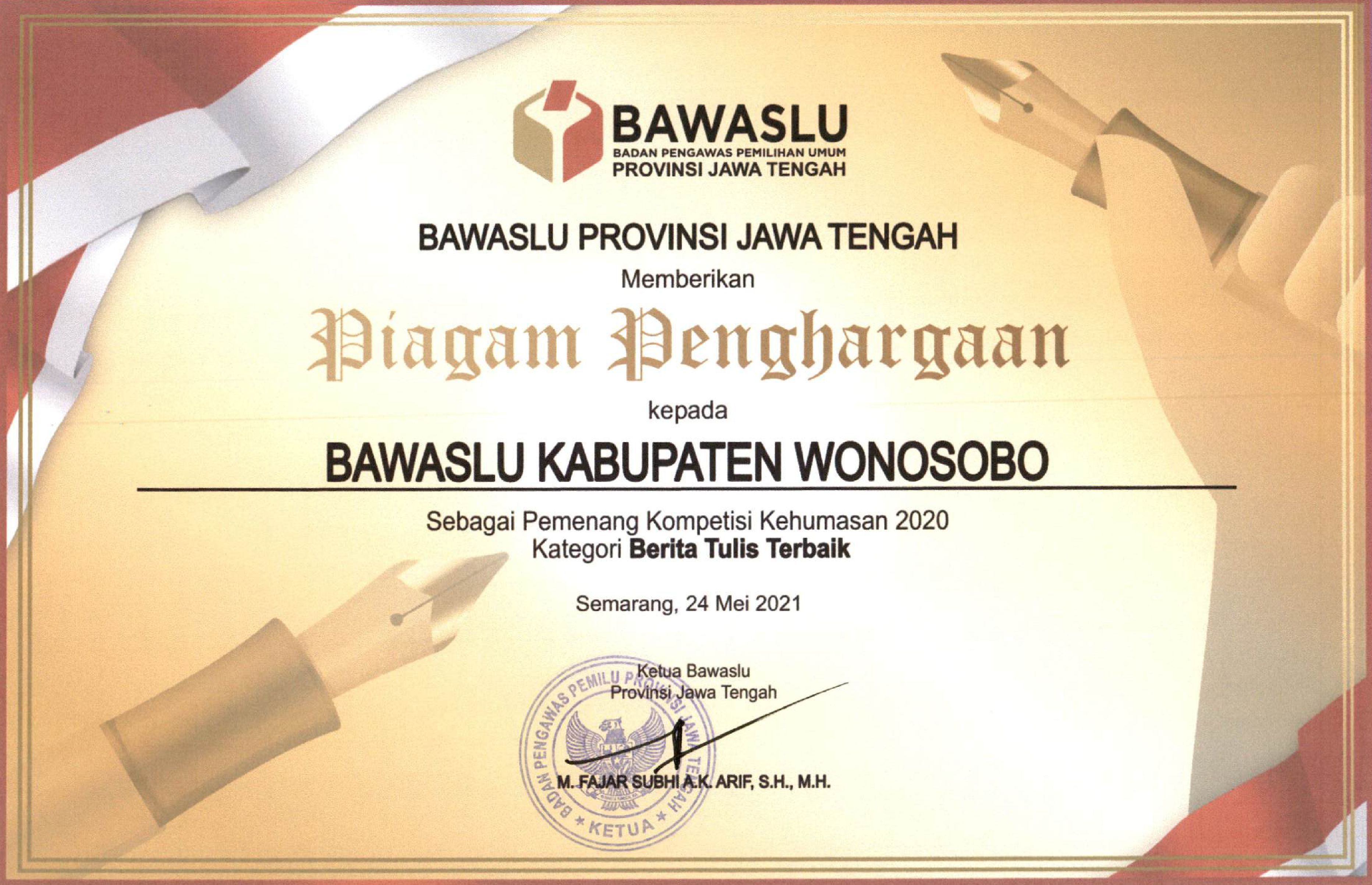 RAIH BERITA TULIS TERBAIK