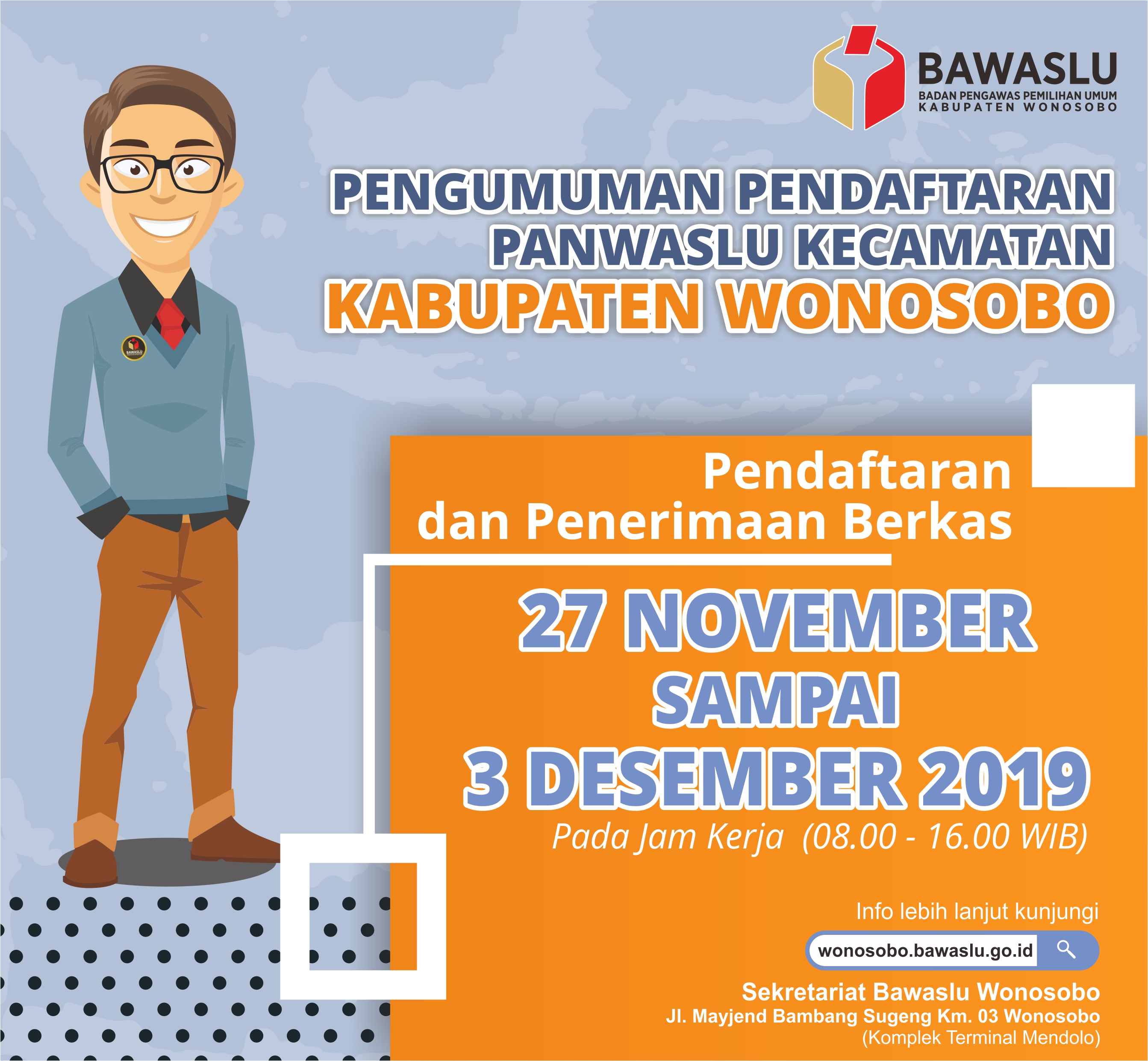 PENGUMUMAN PENDAFTARTARAN PANWASLU KECAMATAN PILKADA 2020