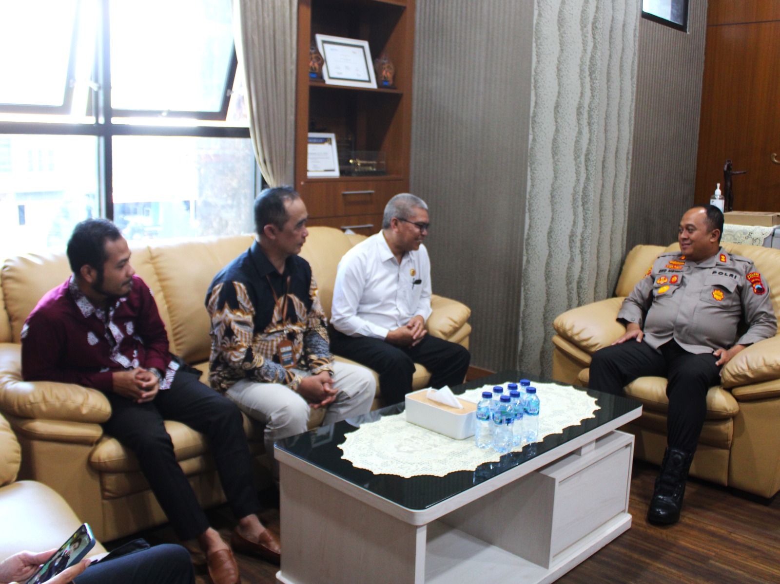 Tingkatkan Sinergitas, Bawaslu Wonosobo Audiensi dengan Kapolres Wonosobo