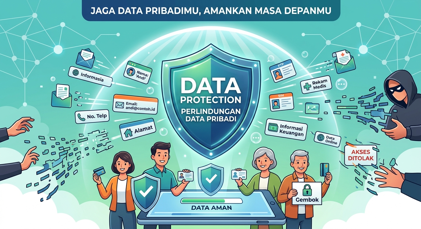 ilustrasi perlindungan data pribadi