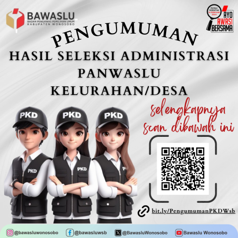 Pengumuman Seleksi Administrasi PKD Wonosobo